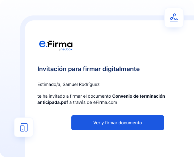 Firma con clientes, agentes y propietarios desde cualquier lugar